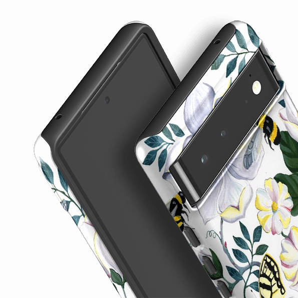 Google Tough Case -  Bees And Magnolia By Bex Parkin Vivid Coloration Matte Texture Layer
