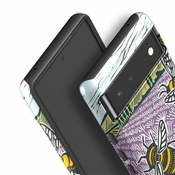 Smooth Edge Design Google Tough Case -  Bees And Sunflower By kate Heiss