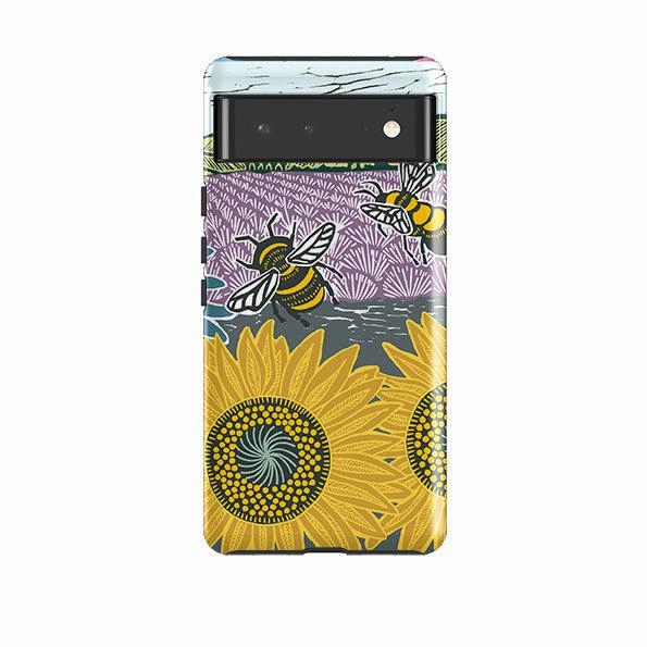 Recyclable Material Google Tough Case -  Bees And Sunflower By kate Heiss