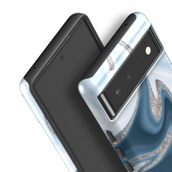 Google Tough Case -  Blue Ice (case does not glitter) Stylish Detail Layer Sleek Edge
