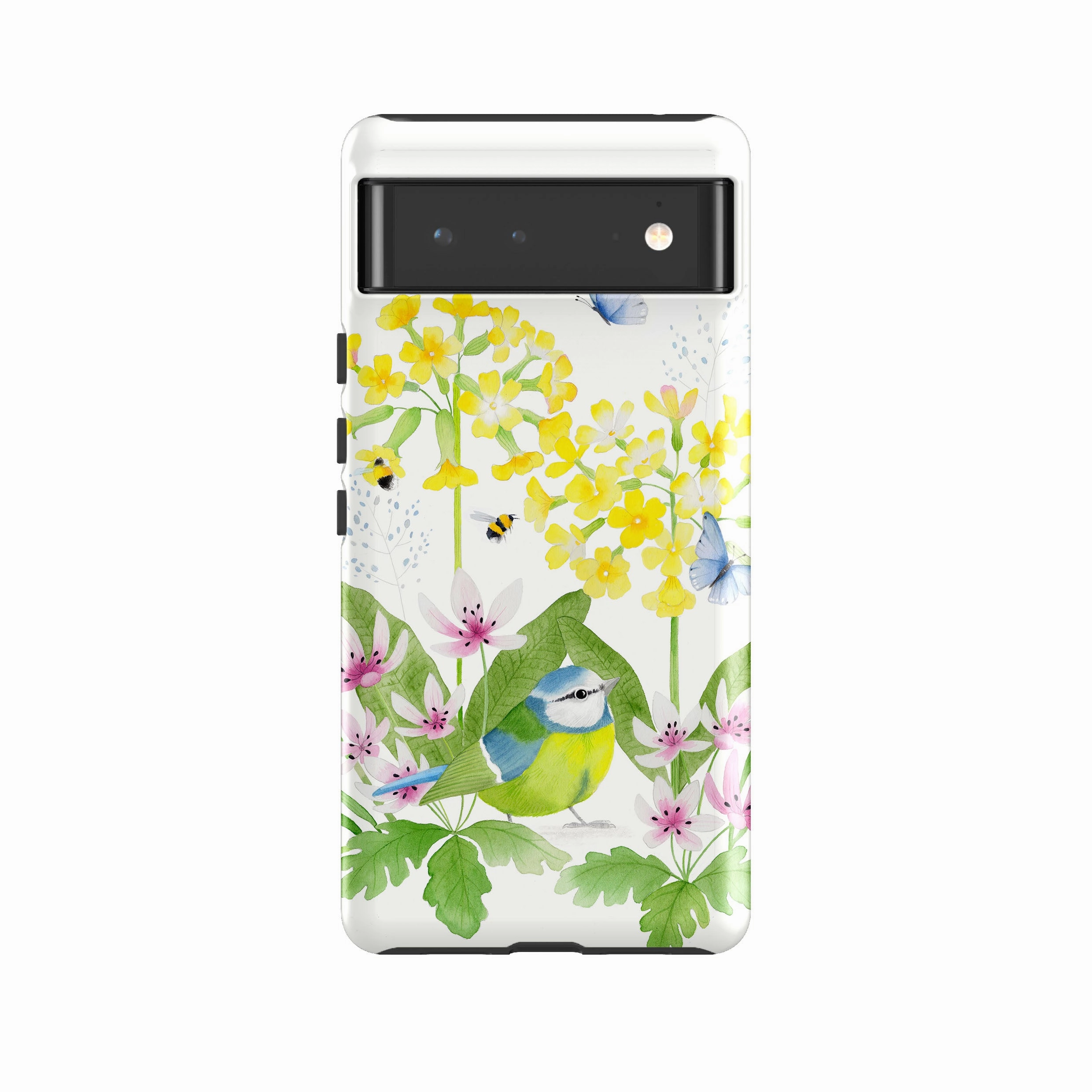 Google Tough Case -  Blue Tit Garden By Bex Parkin Modern Finish