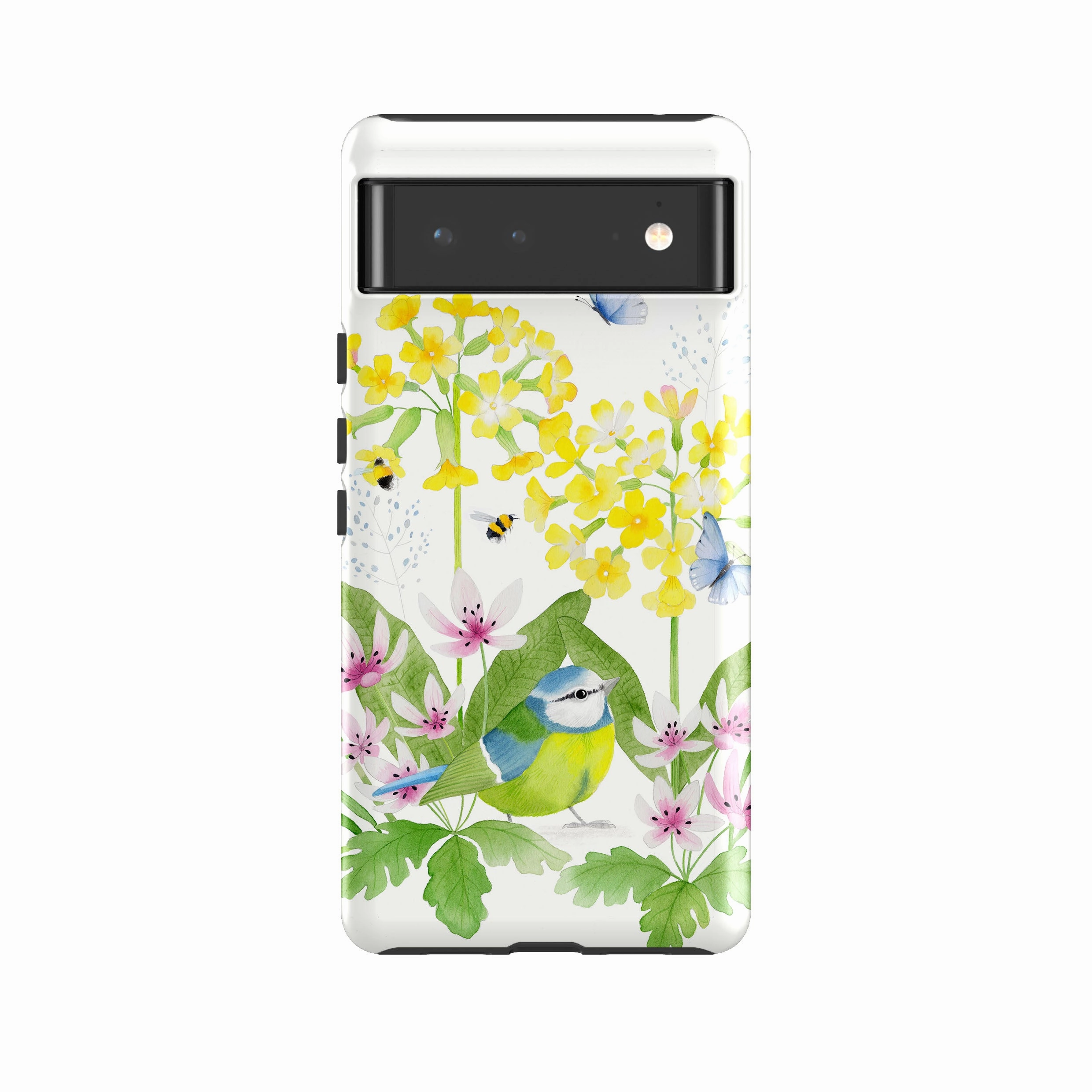 Google Tough Case -  Blue Tit Garden By Bex Parkin Hybrid Detail Flexible Edge
