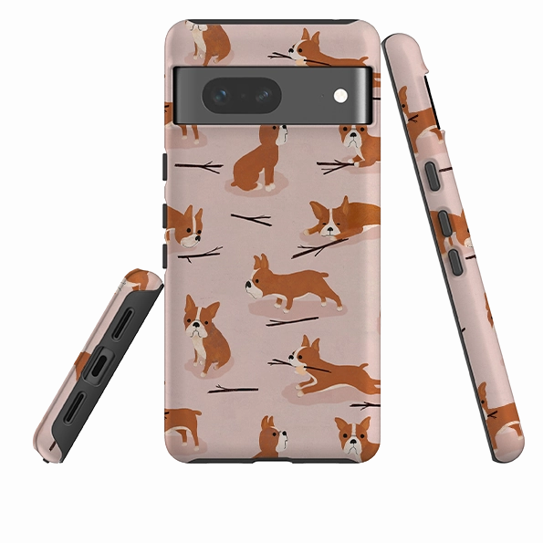 Google Tough Case -  Boston Terrier By Katherine Quinn Long Lasting Handheld device