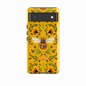 Ergonomic Texture Google Tough Case -  Botanical Bee Honey By Jade Mosinski