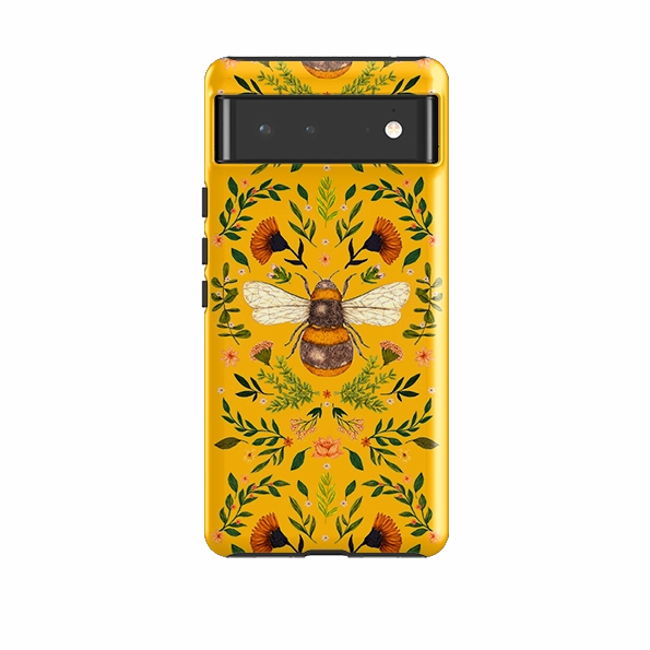 Ergonomic Texture Google Tough Case -  Botanical Bee Honey By Jade Mosinski