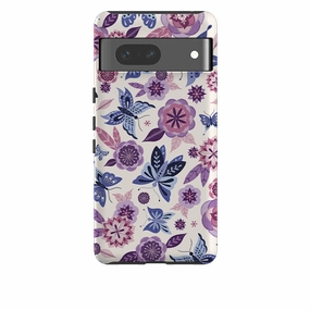 Google Tough Case -  Butterfly Blooms Ivory By Jenny Zemanek Durable Coating Compact Protection