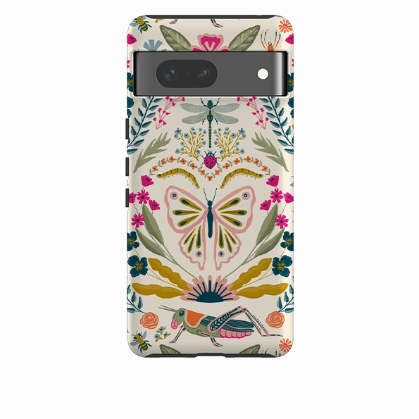 Google Tough Case - Butterfly Floral By Abby Jacobs Flexible Build Form Elegant Detail