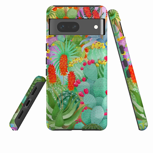 Durable Layer Google Tough Case -  Cactus By Bex Parkin