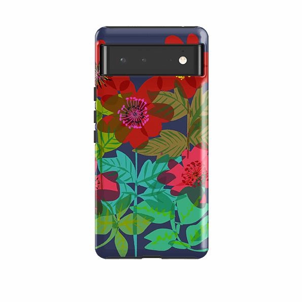 Google Tough Case -  Carmen Flowers By Sarah Campbell Travel Friendly Button Cover
