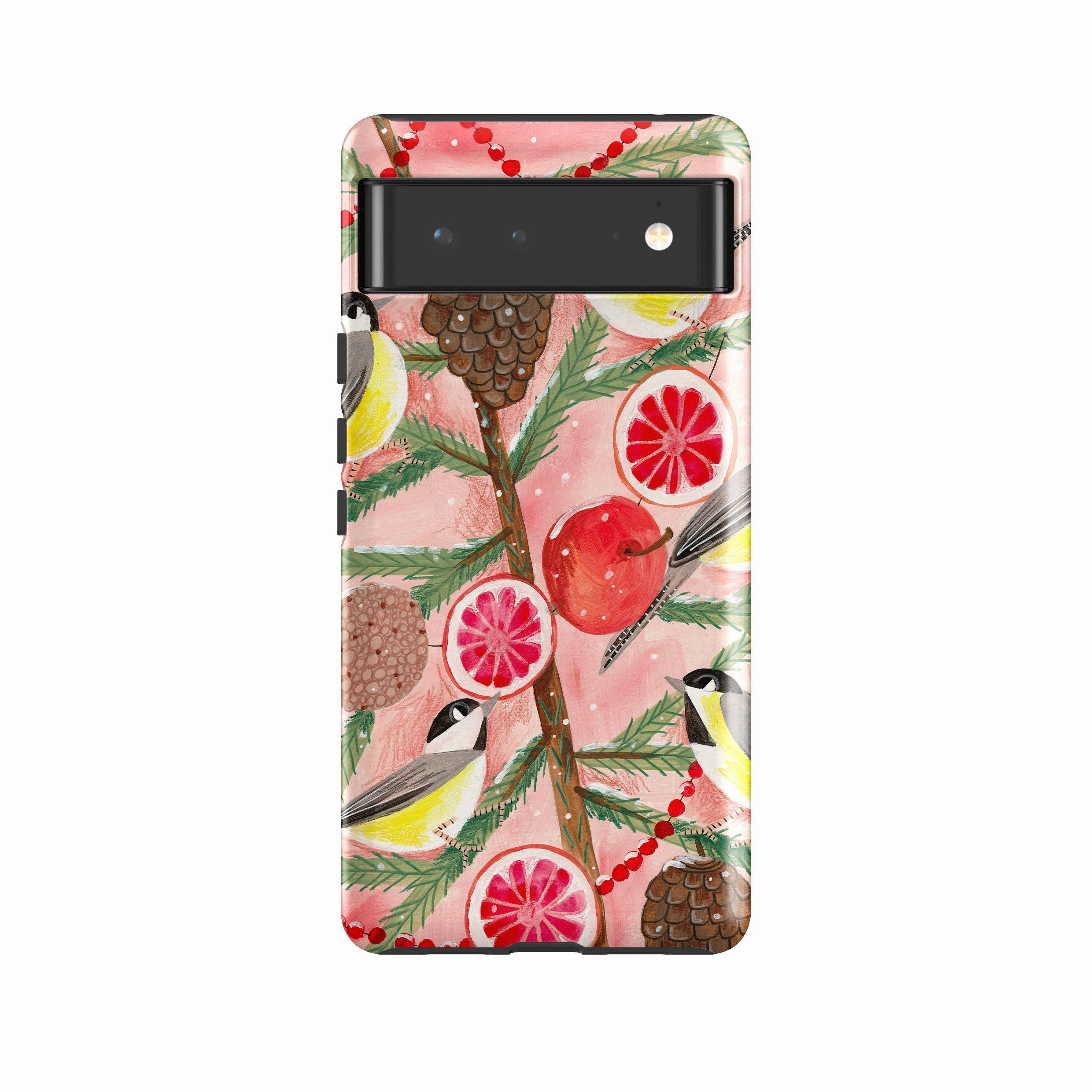 Shock Frame Google Tough Case -  Chickadee By Caroline Bonne Muller