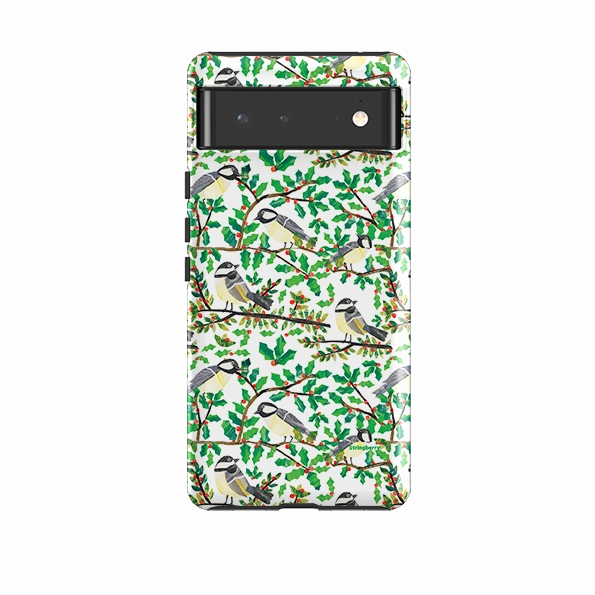 Matte Coating Finish Matte Look Design Google Tough Case -  Chickadee By Tracey English