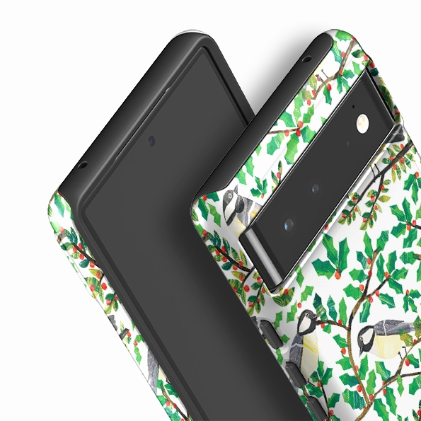 Elegant Detail Impact Cushion Google Tough Case -  Chickadee By Tracey English