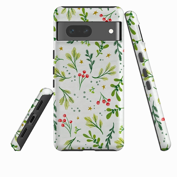Flexible Design Google Tough Case - Christmas Stars By Katherine Quinn