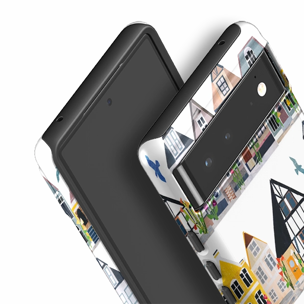 Google Tough Case -  Danish Houses By Tracey English Modern Texture Build