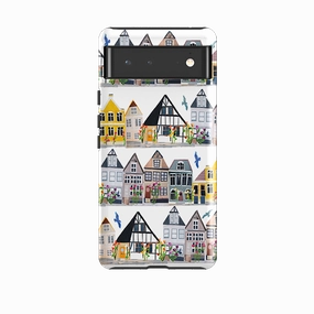 Glossy Texture Layer Matte Surface Design Google Tough Case -  Danish Houses By Tracey English