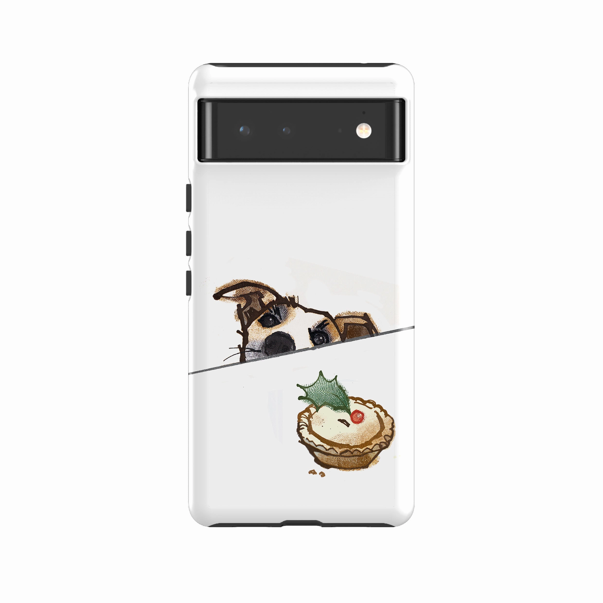 Elegant Style Polished Surface Texture Google Tough Case -  Dog And Holly By Liane Payne