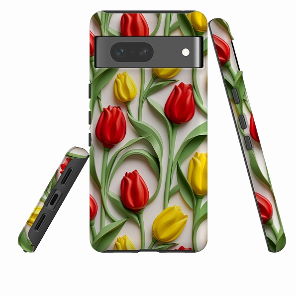 Elegant Pattern Design Google Tough  Case - Eindhoven Tulips