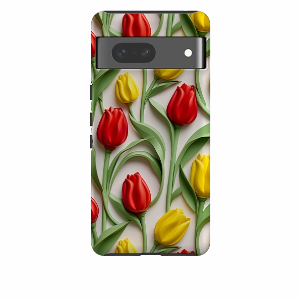 Scratch Block Google Tough  Case - Eindhoven Tulips