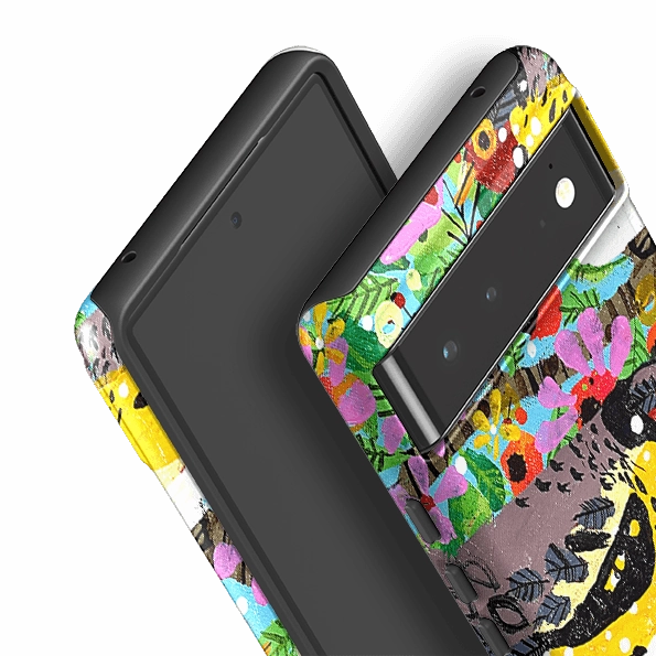 Vivid Coloration Google Tough Case -  Finches By Claire West