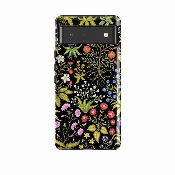 Google Tough Case -  Fleurs Black By Catherine Rowe Luxury Detail