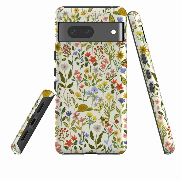 Shock Proof Premium Build Google Tough Case - Floral II By Abby Jacobs