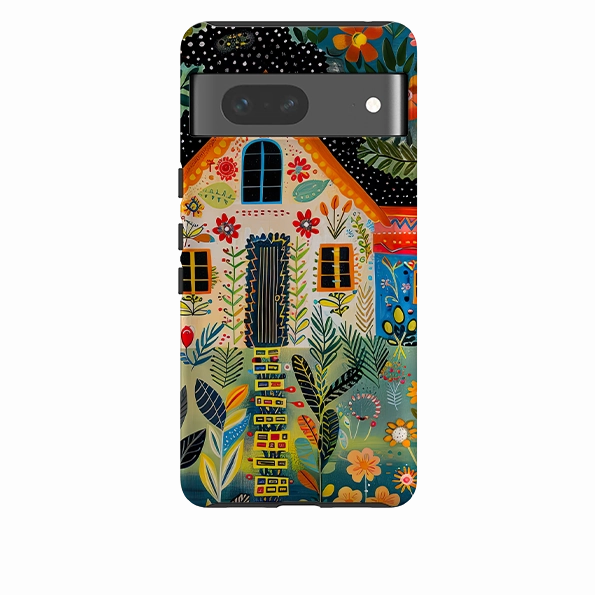 Google Tough Case - Folk Art House II Daily Carry