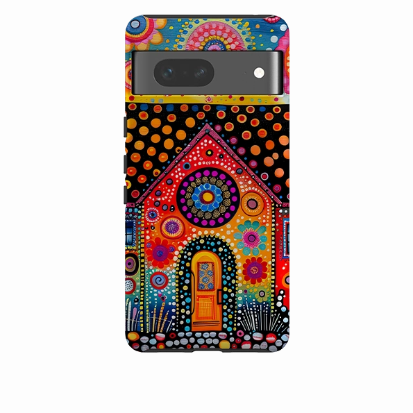 Google Tough Case - Folk Art House IV Phone Accessory