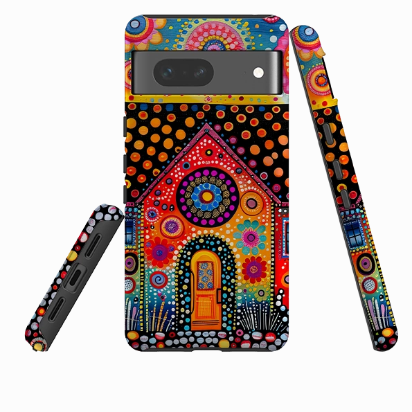 Google Tough Case - Folk Art House IV Elegant Finish