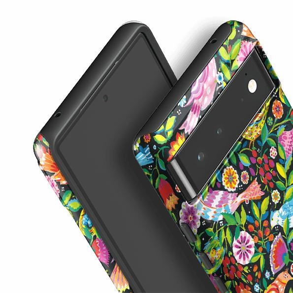 Google Tough Case -  Folk Birds By Sarah Campbell Gloss Texture