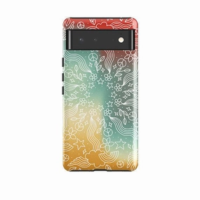 Comfort Edge Texture Google Tough Case -  Galaxy Mandala