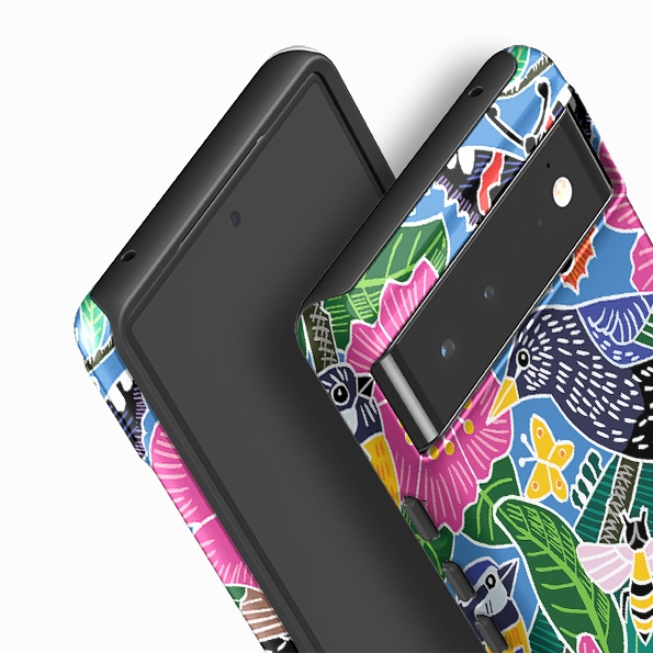 Google Tough Case -  Garden Bird Jigsaw A By Kate Heiss Stylish Detailing