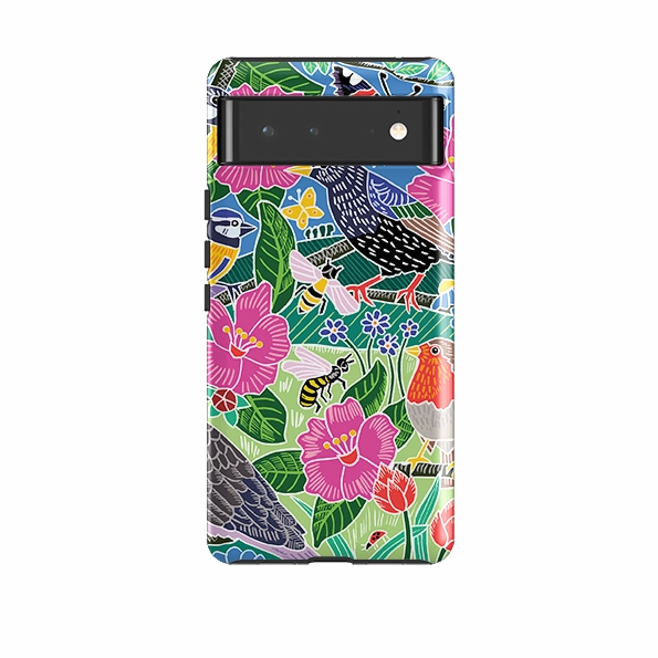 Google Tough Case -  Garden Bird Jigsaw A By Kate Heiss Slim Protection custom design