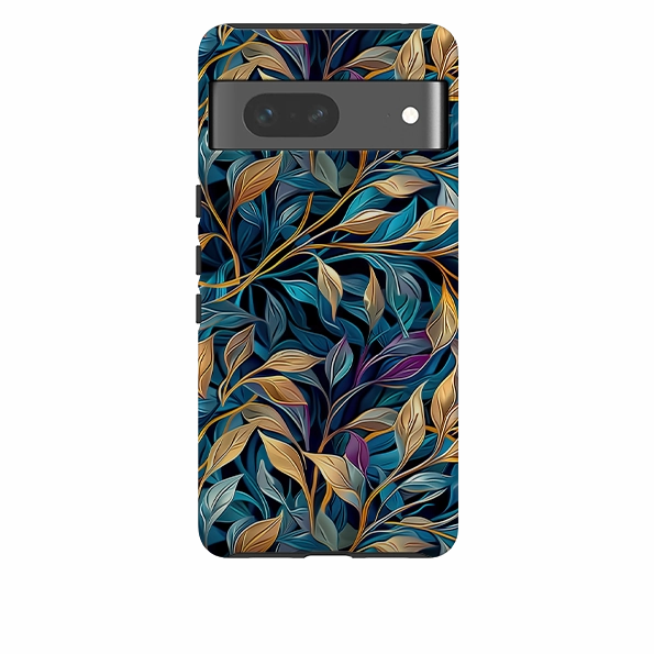 Google Tough Case - Golden Leaves Shock Resistant Build Glossy Look