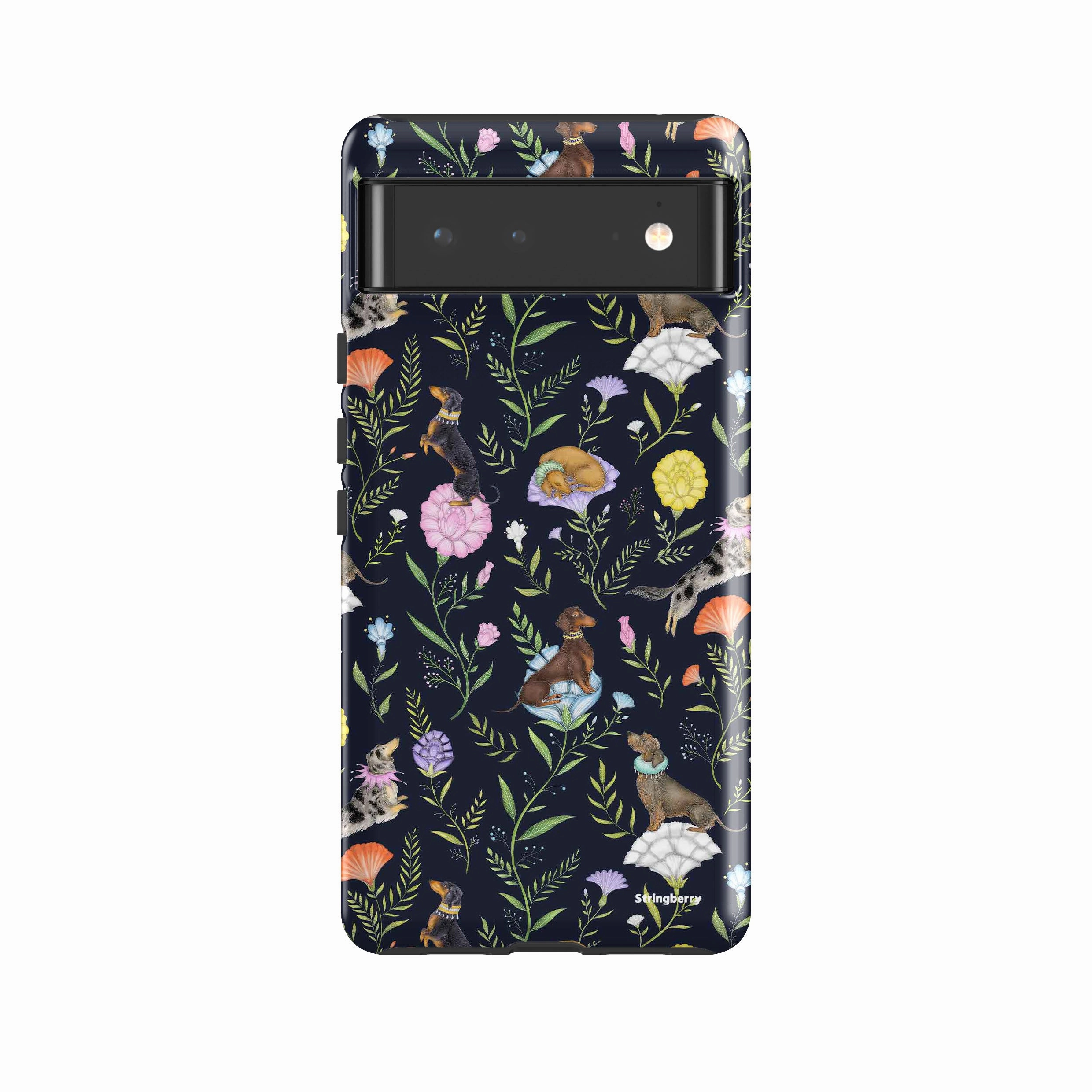Sleek Build Google Tough Case -  Google Pixel Case Doxy Day Afternoon Marine By Catherine Rowe