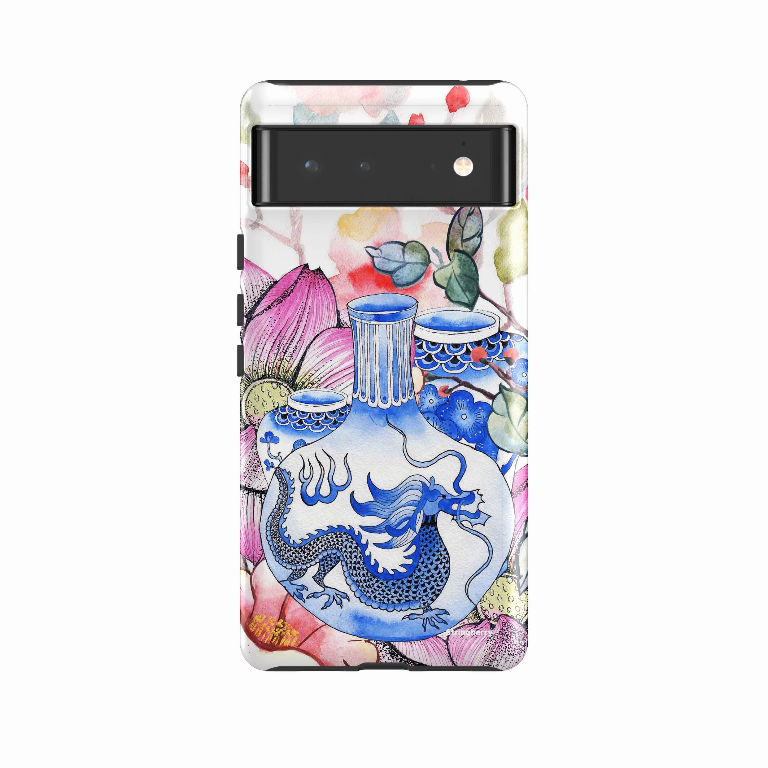 high quality build Rugged Surface Build Google Tough Case -  Google Pixel Case Dragon Vase