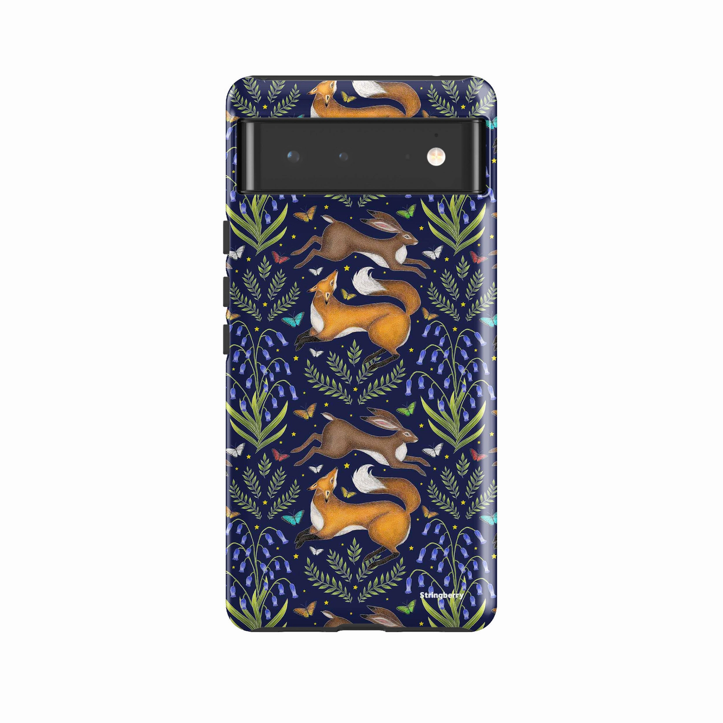 Cushioned Edge Elegant Build Texture Google Tough Case -  Google Pixel Case Fox And Hare By Catherine Rowe