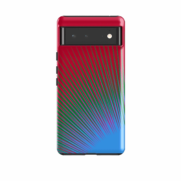 Smooth Edge Design Color Accent Google Tough Case -  Halos Firework By Kitty Joseph