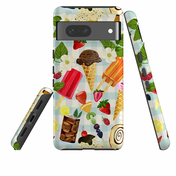 Sporty Appeal Rugged Frame Google Tough Case - Ice Floral By Abby Jacobs