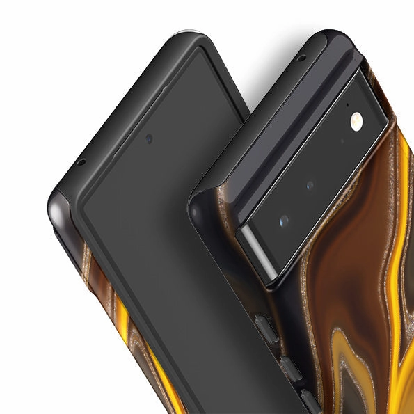 Google Tough Case -  Lava II (case does not glitter) Practical Design