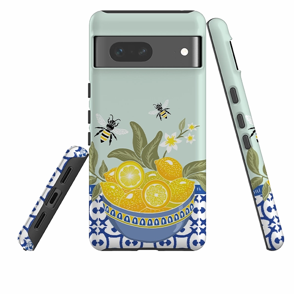 Google Tough Case -  Lemons By Kate Heiss Classic Pattern Soft Edge Detail