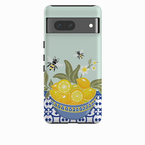 Google Tough Case -  Lemons By Kate Heiss Non slip grip Compact Pattern