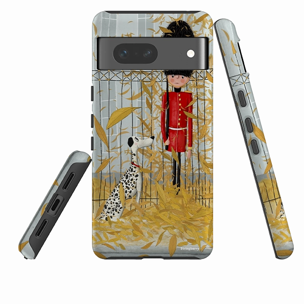 Matte Surface Google Tough Case -  London In Leaves By Maja Lindberg