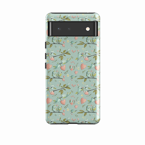 Sleek Surface Flexible Design Google Tough Case -  Love Is In The Air Pattern By Maja Lindberg