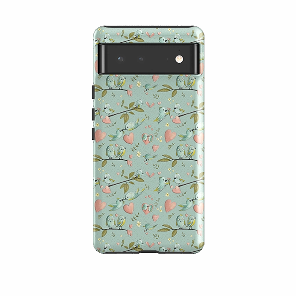 Stylish Grip Texture Google Tough Case -  Love Is In The Air Pattern By Maja Lindberg