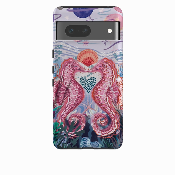 Textured Finish Slim Protection Google Tough  Case - Lovesick In Polperro by Emma Frances Grant