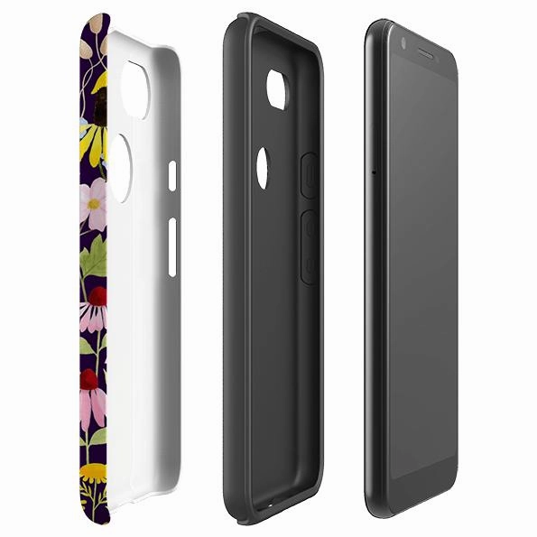 Google Tough Case -  Mice And Wildflowers By Bex Parkin Smart Accessory Hybrid Frame