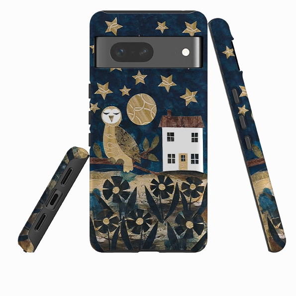 Colorful option Trendy Finish Google Tough Case - Night Watch Owl By Tracey English