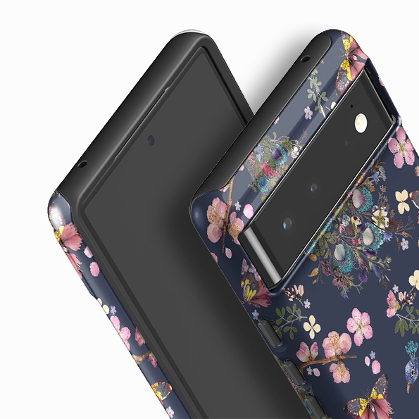 Creative Design Smooth Finish Google Tough Case -  Peacock and Cherry Blossoms Iris By Helen Ahpornsiri