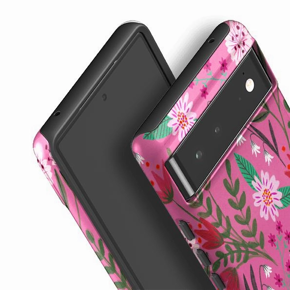 Google Tough Case -  Pink Sunset By Lee Foster Wilson Wireless charging Casual Texture