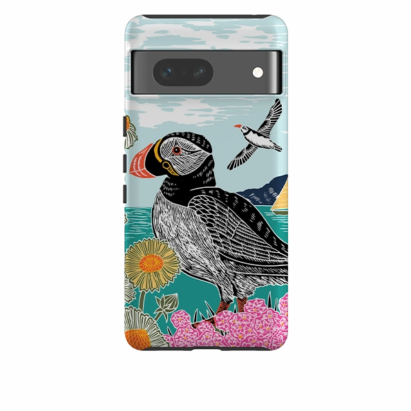 Premium Pattern Design Google Tough  Case - Proud Puffin By Kate Heiss